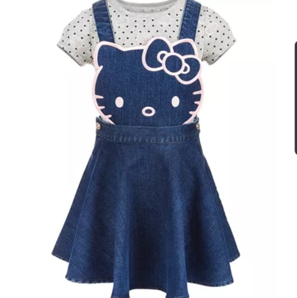 Hello Kitty Denim Overalls